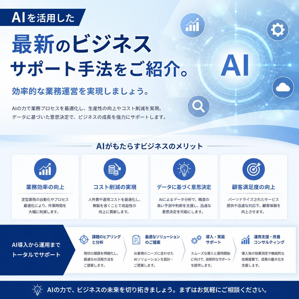 ビジネスサポートの新しい形