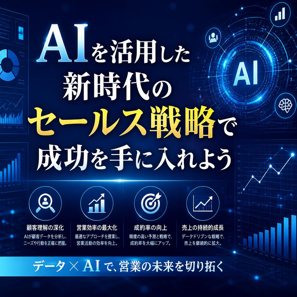 AIを活用した新時代のセールス戦略で成功を手に入れよう