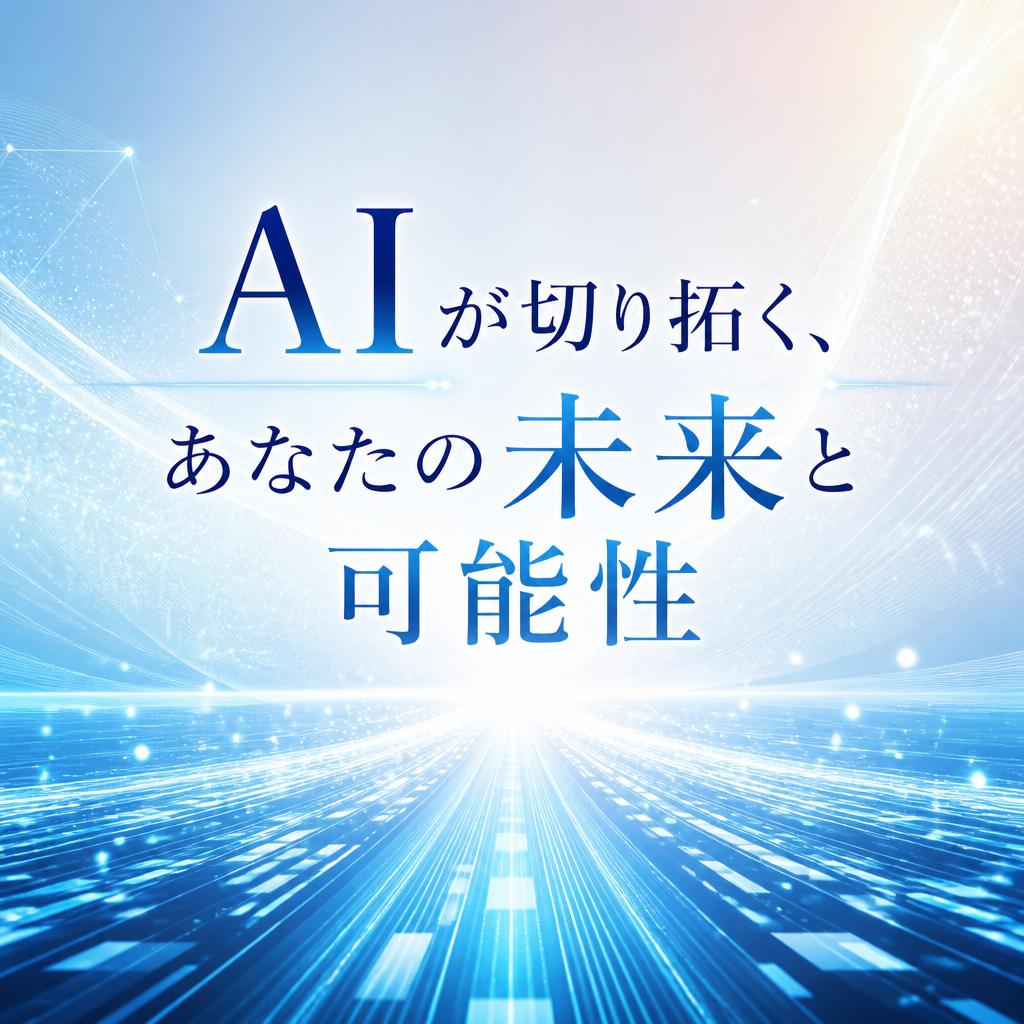 AIが切り拓く、あなたの未来と可能性