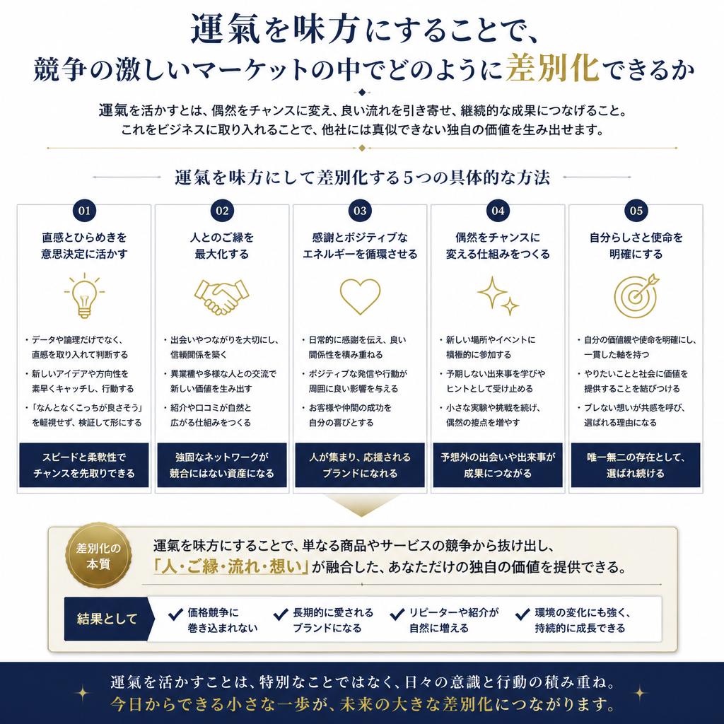 運氣を活用した戦略の重要性