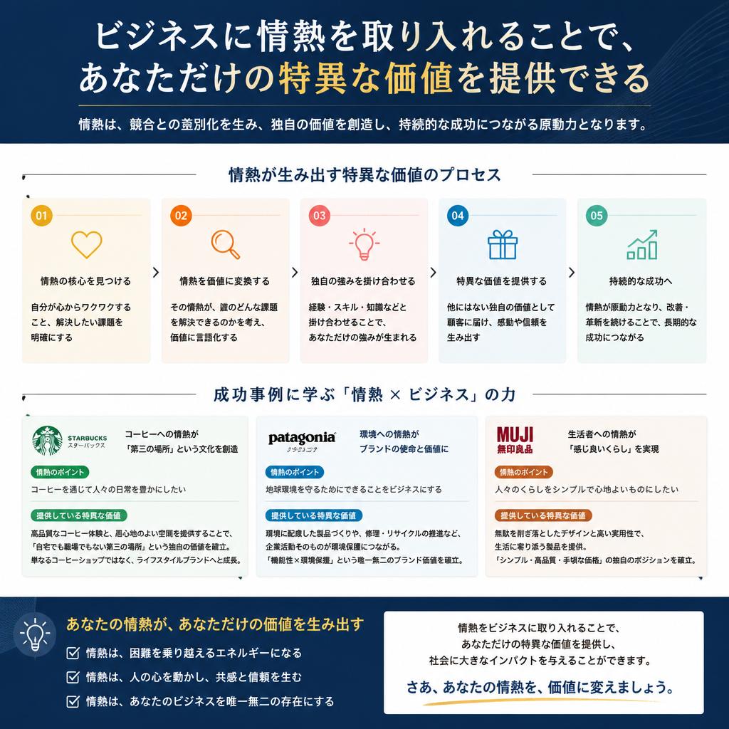 4. 愛と情熱を持つビジネス