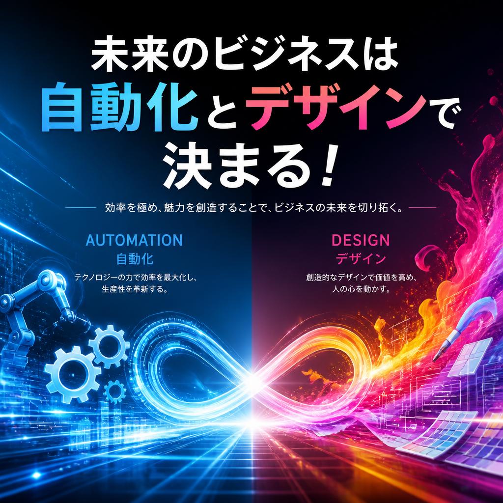未来のビジネスは自動化とデザインで決まる！