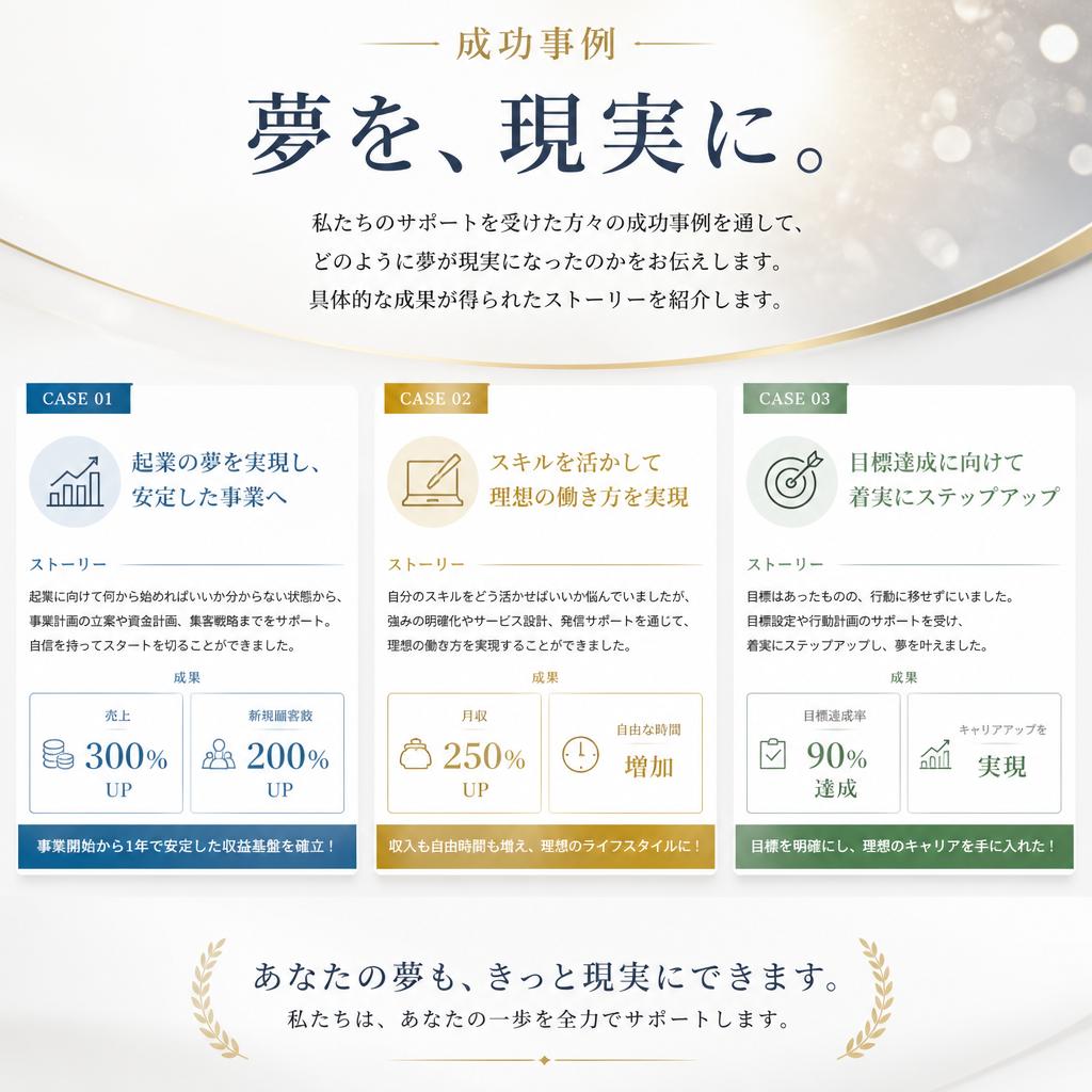 実績と成功事例